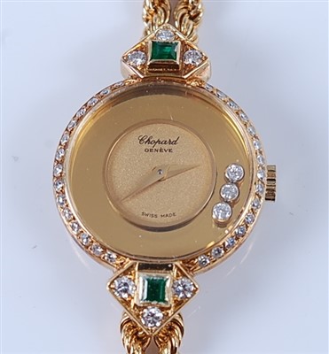 Lot 1249 - An 18ct yellow gold lady's Chopard 'Happy...