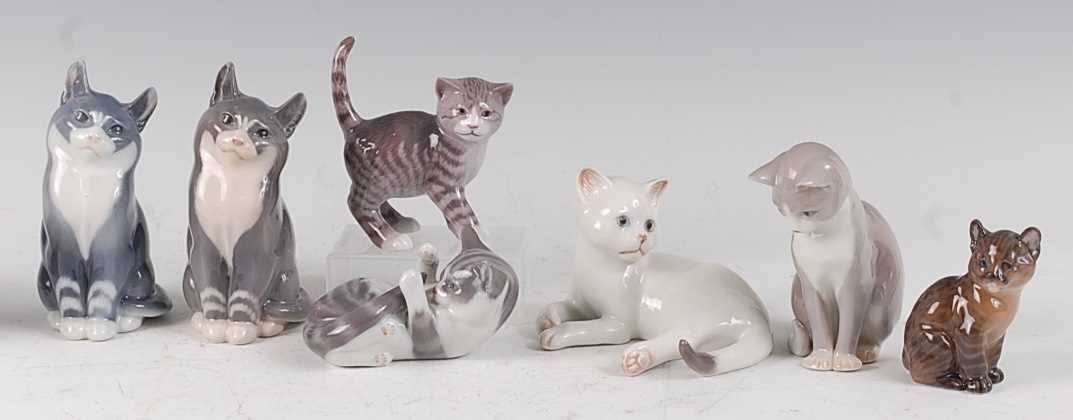 Lot 95 - A pair of Royal Copenhagen porcelain models of...