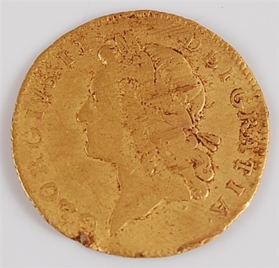 Lot 2159 - Great Britain, 1730 gold half guinea