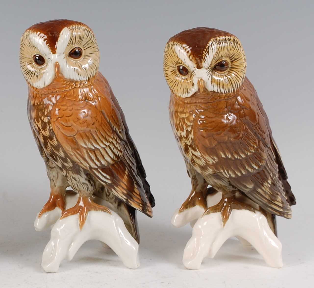 Lot 130 - Karl Ens - a large porcelain model of an Owl,...