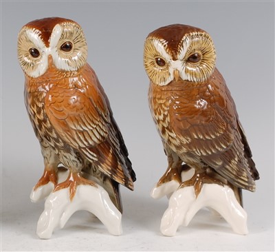 Lot 130 - Karl Ens - a large porcelain model of an Owl,...