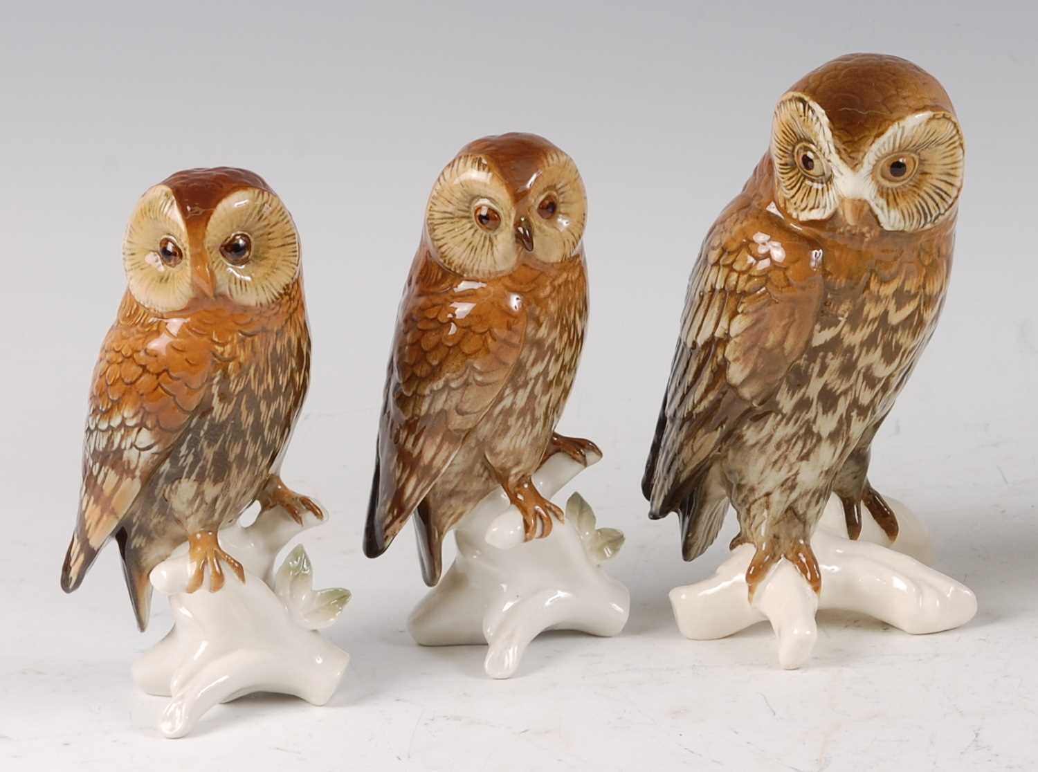 Lot 131 - Karl Ens - a porcelain model of an Owl,...