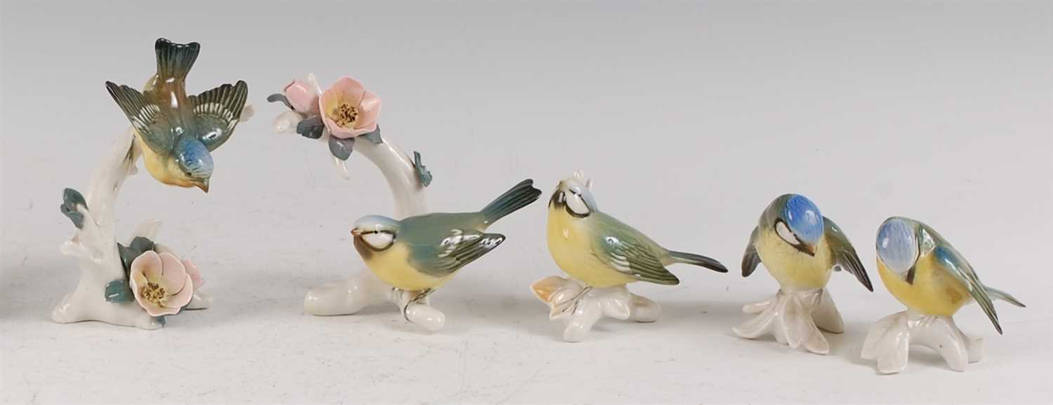 Lot 141 - Karl Ens - five various porcelain models of...