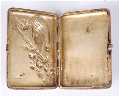 Lot 242 - An early 20th century Russian silver pocket...