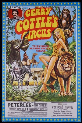Lot 5 - Gerry Cottle’s circus posters, 1970’s and...