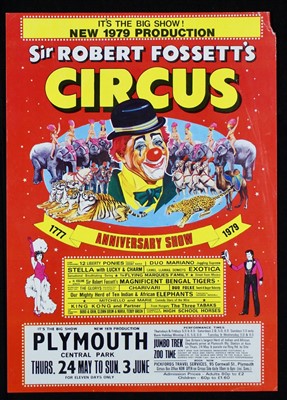 Lot 9 - Sir Robert Fossett’s circus posters, 1980’s (8)