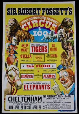 Lot 13 - Sir Robert Fossett’s circus posters, 1970’s (2)