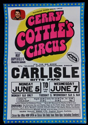 Lot 20 - Gerry Cottle’s circus posters, 1970’s (3)