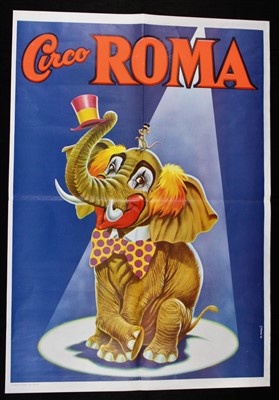 Lot 30 - Large Italian and Russian circus posters, 1980-...