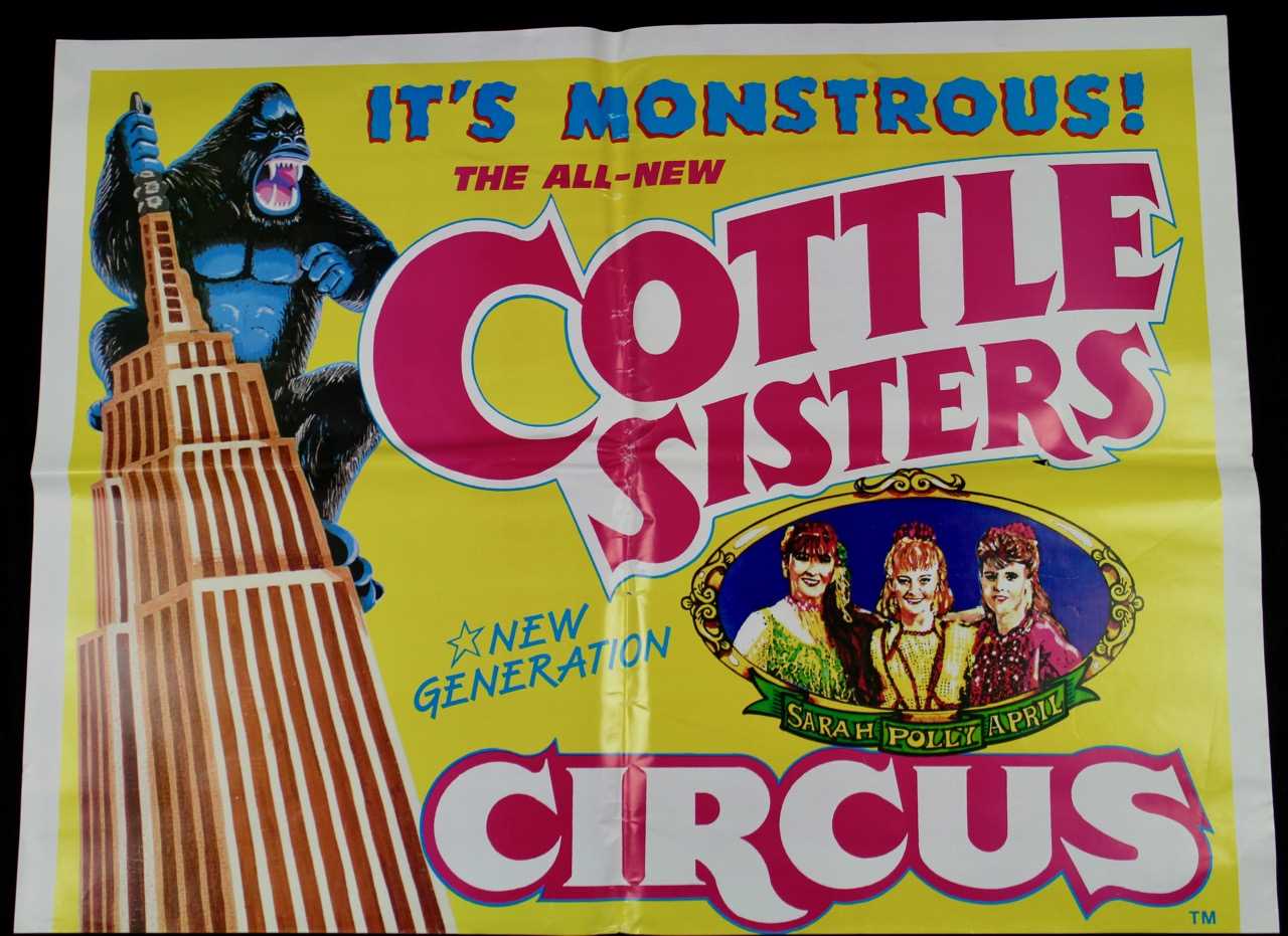 Lot 34 - Large Cottle Sisters and Gerry Cottle posters,...