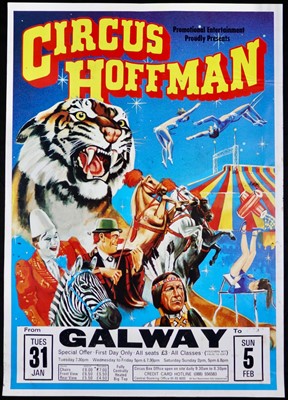 Lot 39 - Hoffman Circus family posters; American 3 Ring,...