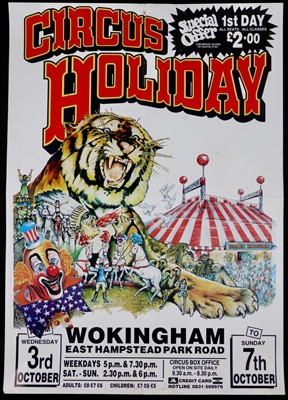 Lot 40 - Circus Holiday Posters, 1980’s (4)
