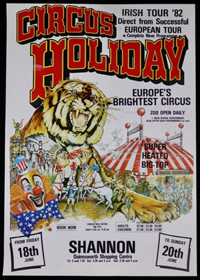 Lot 40 - Circus Holiday Posters, 1980’s (4)