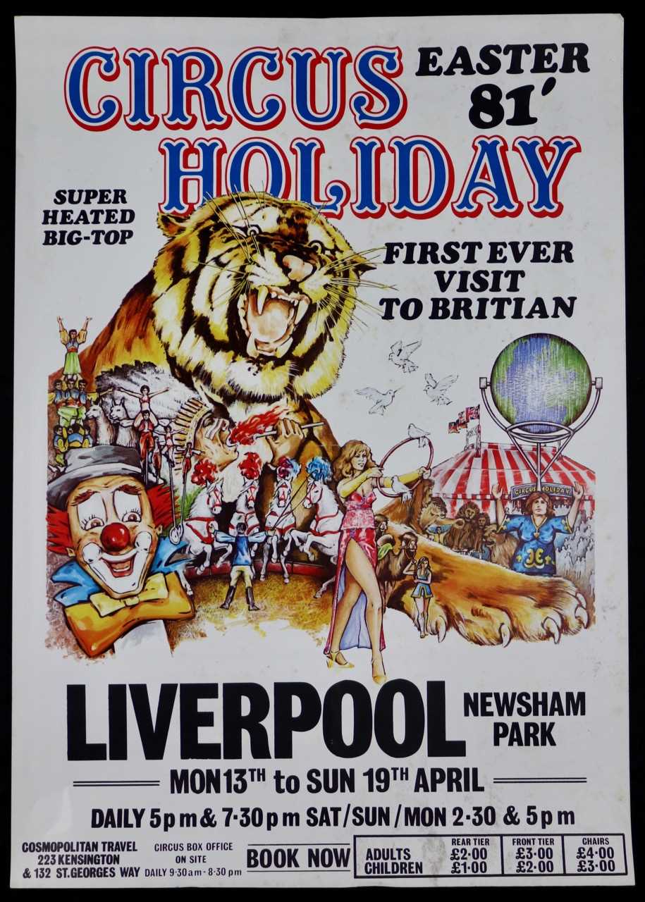 Lot 41 - Circus Holiday posters, 1980’s (3)