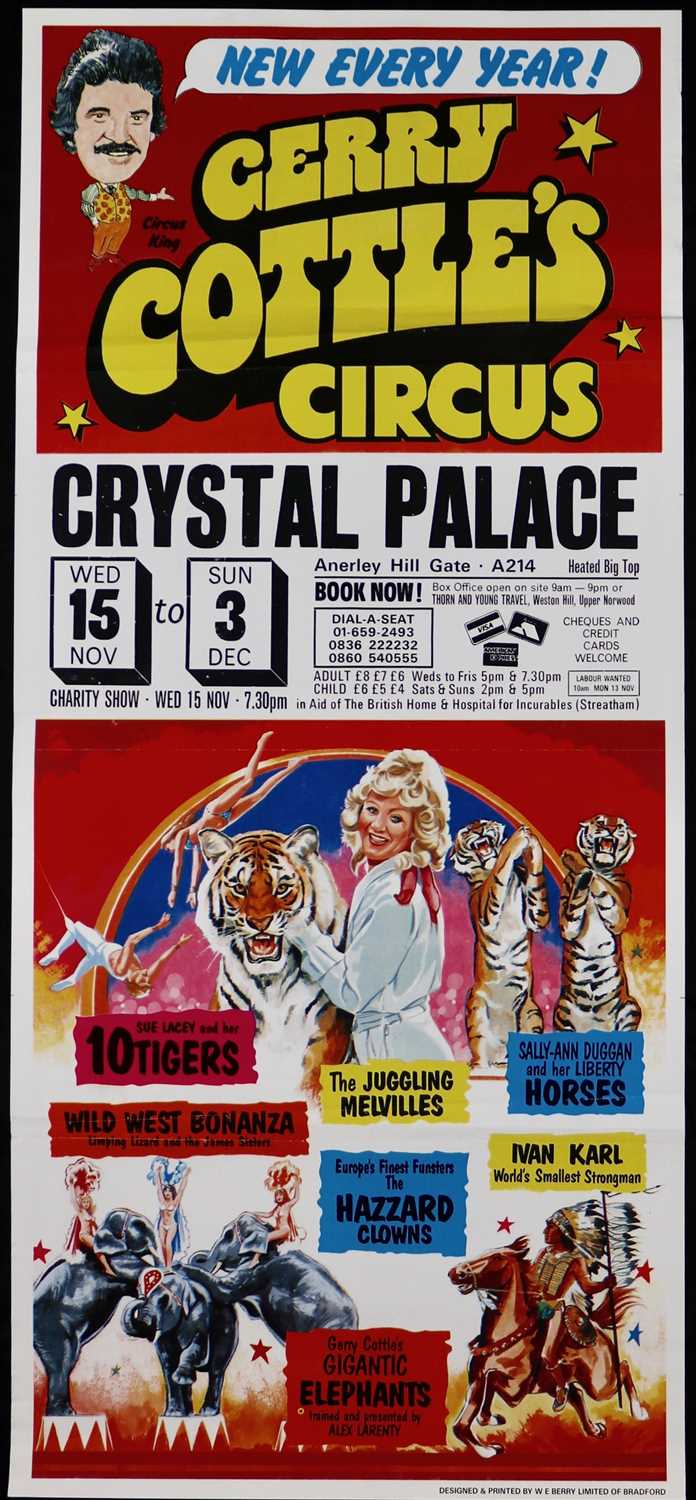 Lot 43 - Gerry Cottle’s Circus posters (3)
