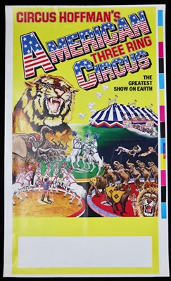 Lot 50 - Circus Hoffman’s 3 Ring Circus posters, 1980’s...