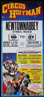 Lot 53 - Circus Hoffman posters, 1980’s (4)