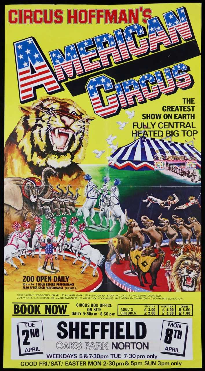 Lot 55 - Circus Hoffman’s American Circus posters,...