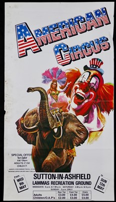 Lot 56 - American Circus posters, 1980/90’s (4)