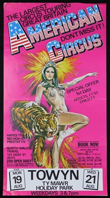 Lot 58 - American Circus posters, 1980’s (5)
