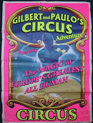Lot 68 - Large Paulo’s Circus posters (5)