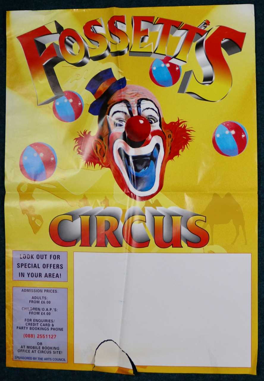Lot 69 - Large Irish Circus posters (2)