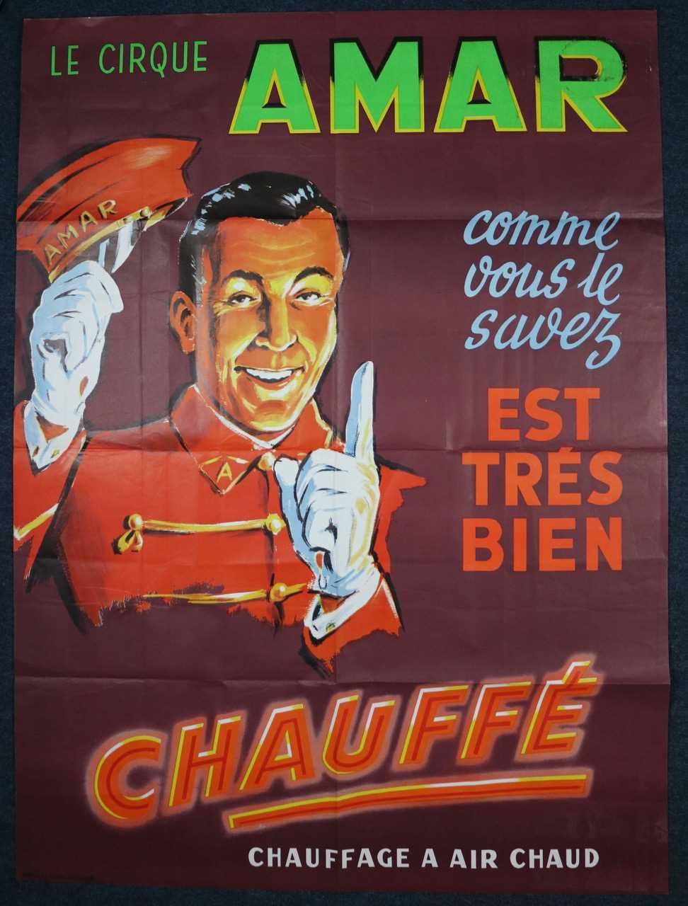 Lot 81 - Large Cirque Amar poster (1)