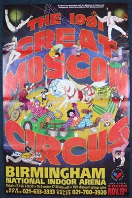Lot 84 - 1991 Great Moscow State Circus poster (1)
