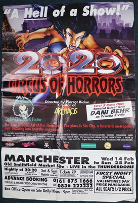 Lot 90 - Three large Circus of Horrors posters (3)