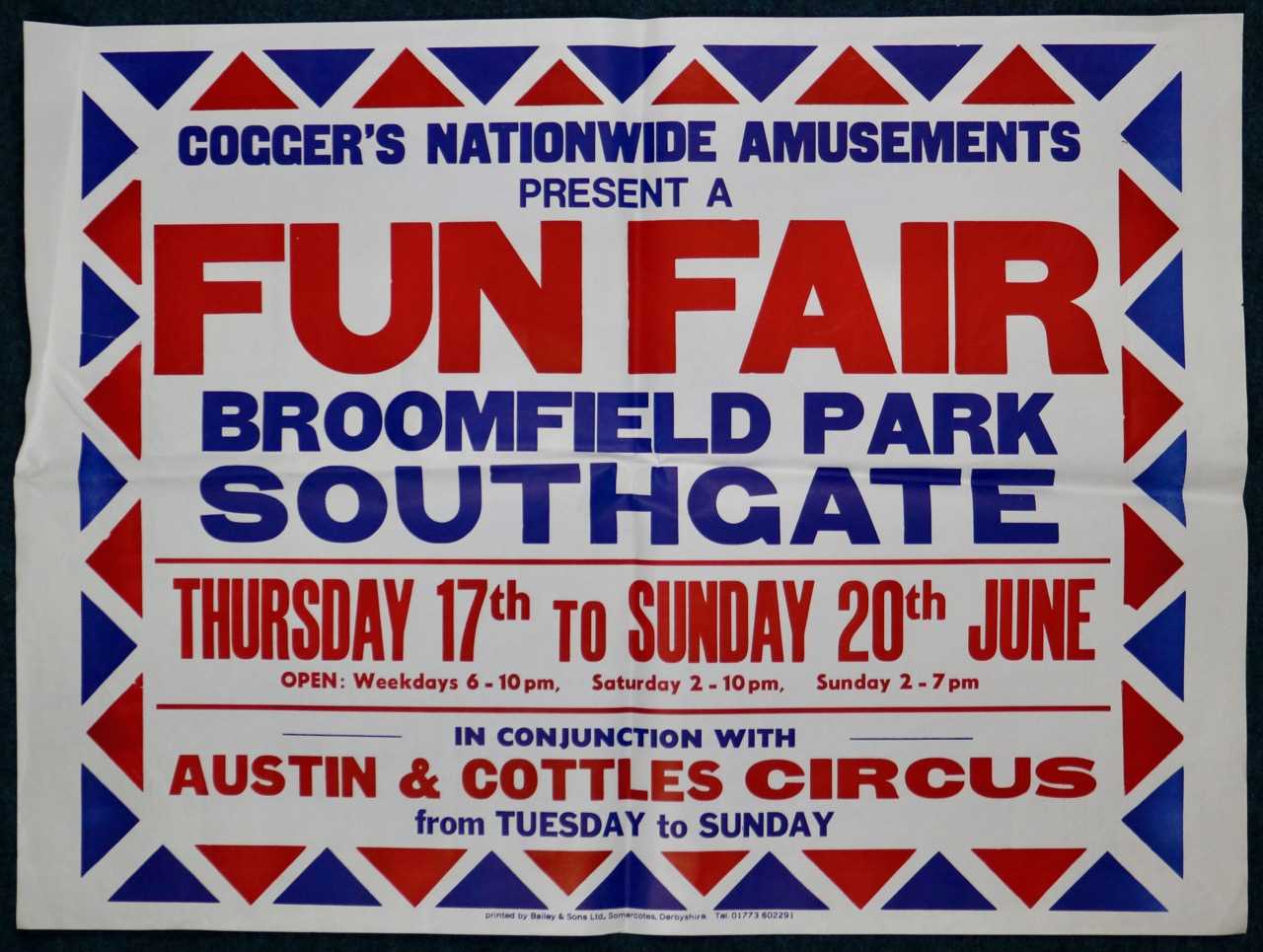 Lot 102 - Large Fairground poster and 2 other standard...