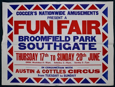 Lot 102 - Large Fairground poster and 2 other standard...