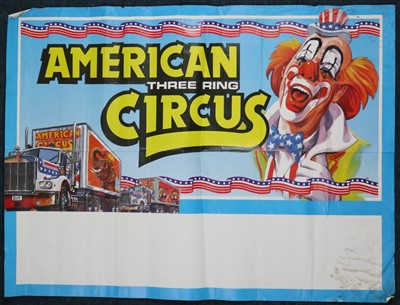 Lot 103 - Large American 3 Ring Circus posters (2)