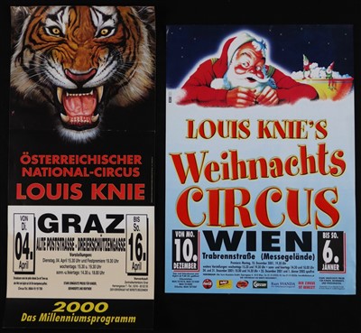 Lot 111 - Modern circus posters – Berserk, Zyair, Santus,...