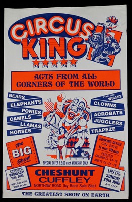Lot 116 - Circus King posters (4)