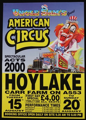 Lot 117 - Uncle Sam's American Circus posters (10)