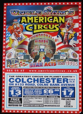 Lot 118 - Uncle Sam’s American Circus posters (12)