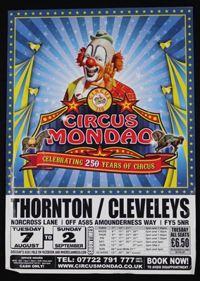 Lot 120 - Modern circus posters, Planet and Mondao (15)