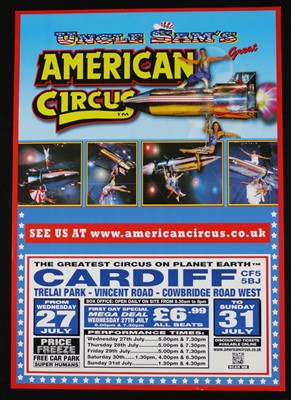 Lot 122 - Uncle Sam’s American Circus posters (12)