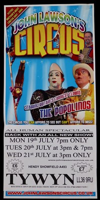 Lot 124 - John Lawson’s Circus posters (9)