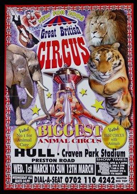 Lot 129 - Great British Circus posters (8)