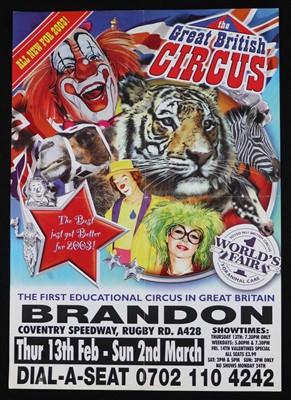 Lot 129 - Great British Circus posters (8)