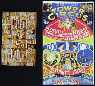 Lot 135 - Blackpool Tower Circus posters (8)