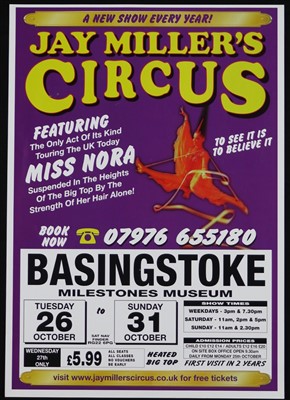 Lot 138 - Jay Millers Circus posters (6)