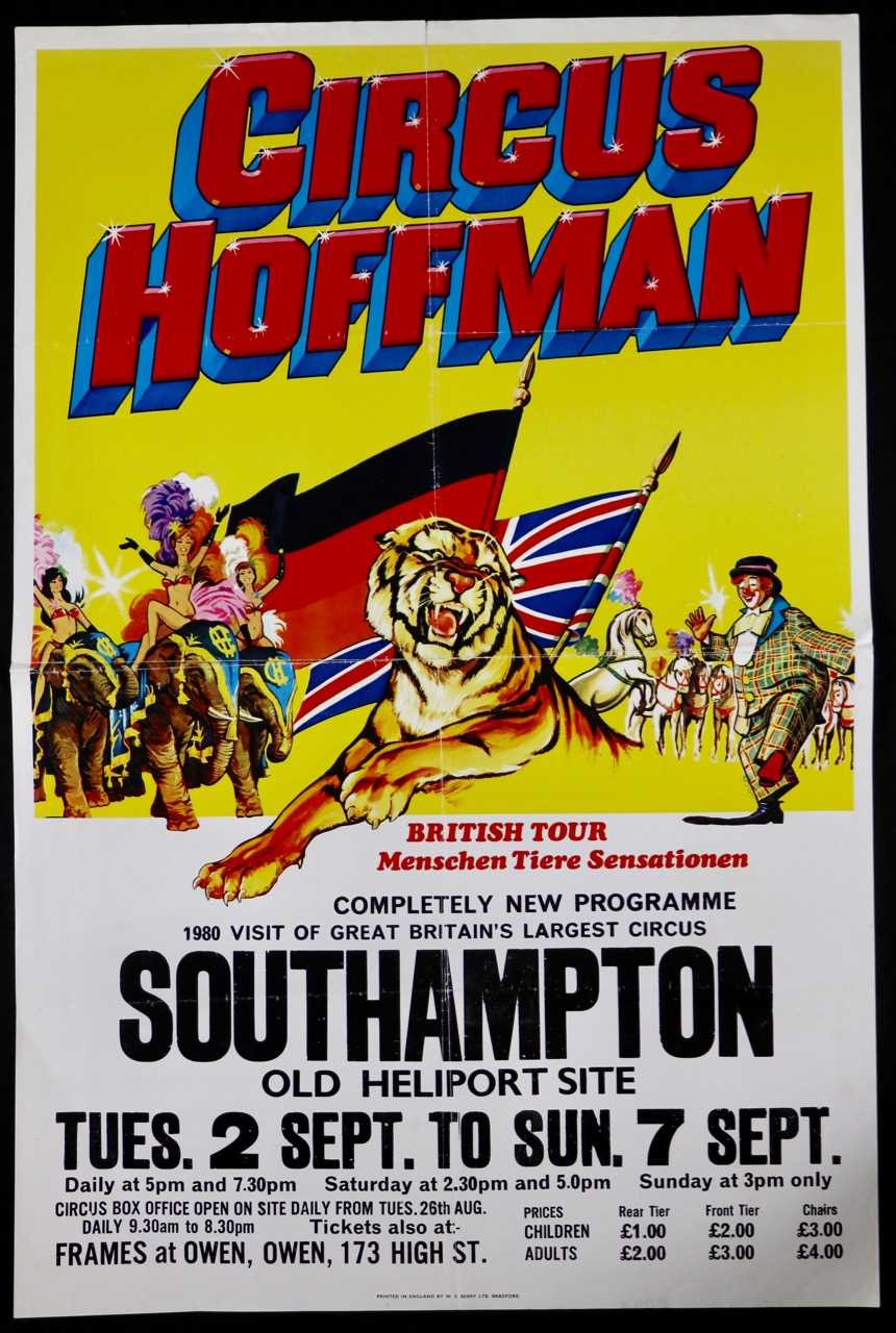 Lot 157 - Circus Hoffman posters, 1980’s (4)