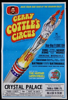 Lot 160 - Gerry Cottle’s Circus posters, 1970’s (3)