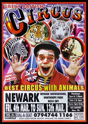 Lot 175 - Modern English circus posters (5)