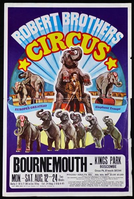 Lot 185 - Roberts Brothers Circus posters (17)