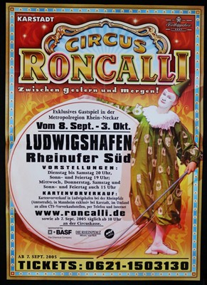 Lot 190 - Circus Roncalli posters (5)