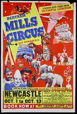Lot 202 - Bertram Mills Circus poster (1)