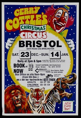 Lot 206 - Gerry Cottle’s Circus posters (5)